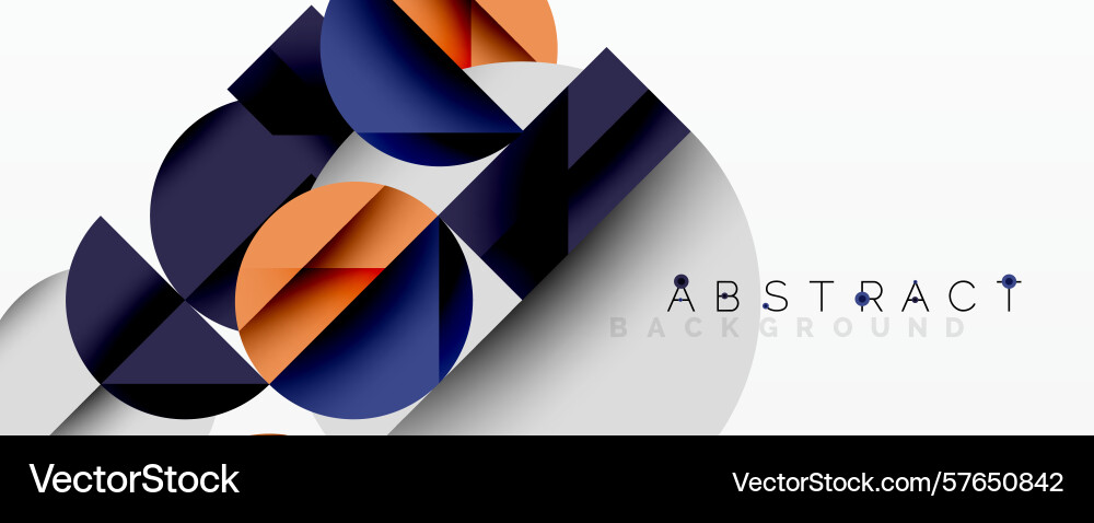 Geometric shapes overlap creating modern design Vector Image