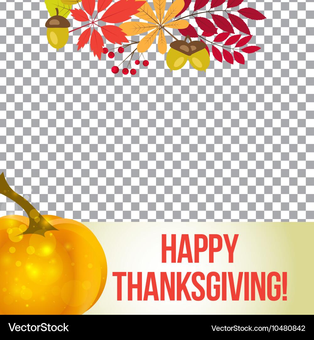 Photo frame for thanksgiving autumn Vector Image