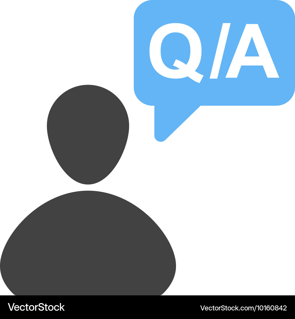 Questions answers Vector Image