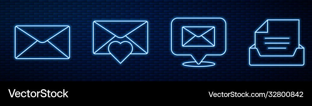 Set line speech bubble with envelope Set line speech bubble with envelope vector image
