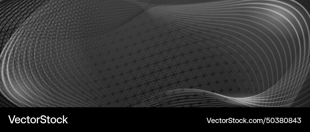 Abstract background of halftone dots and curved Abstract background of halftone dots and curved vector image