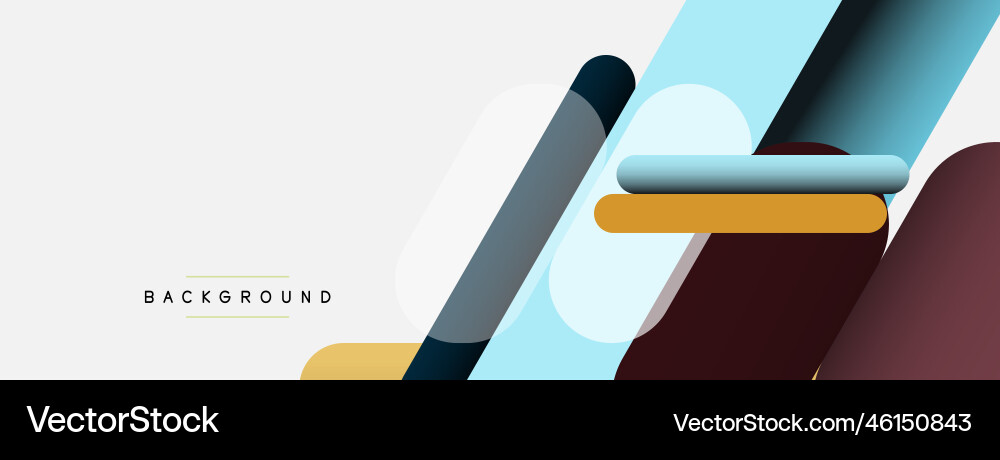 Abstract background round shapes lines Vector Image