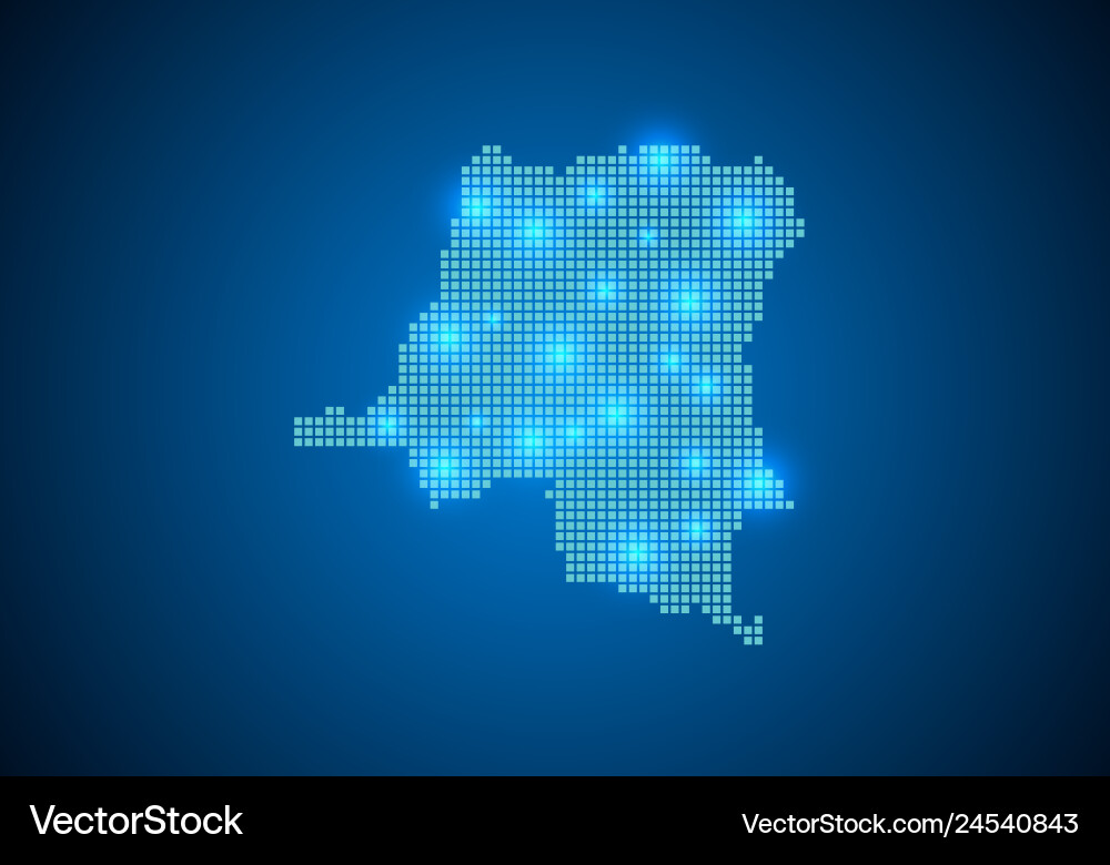 Abstract blue background with map internet line Abstract blue background with map internet line vector image