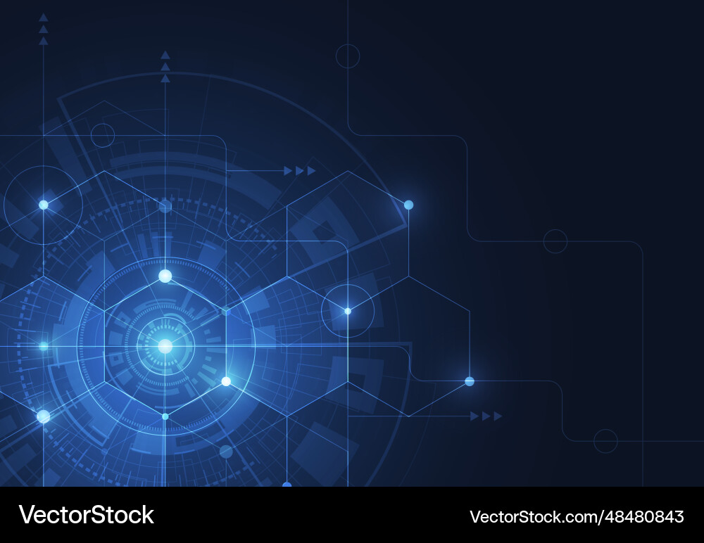 Abstract science template technology lines Abstract science template technology lines vector image