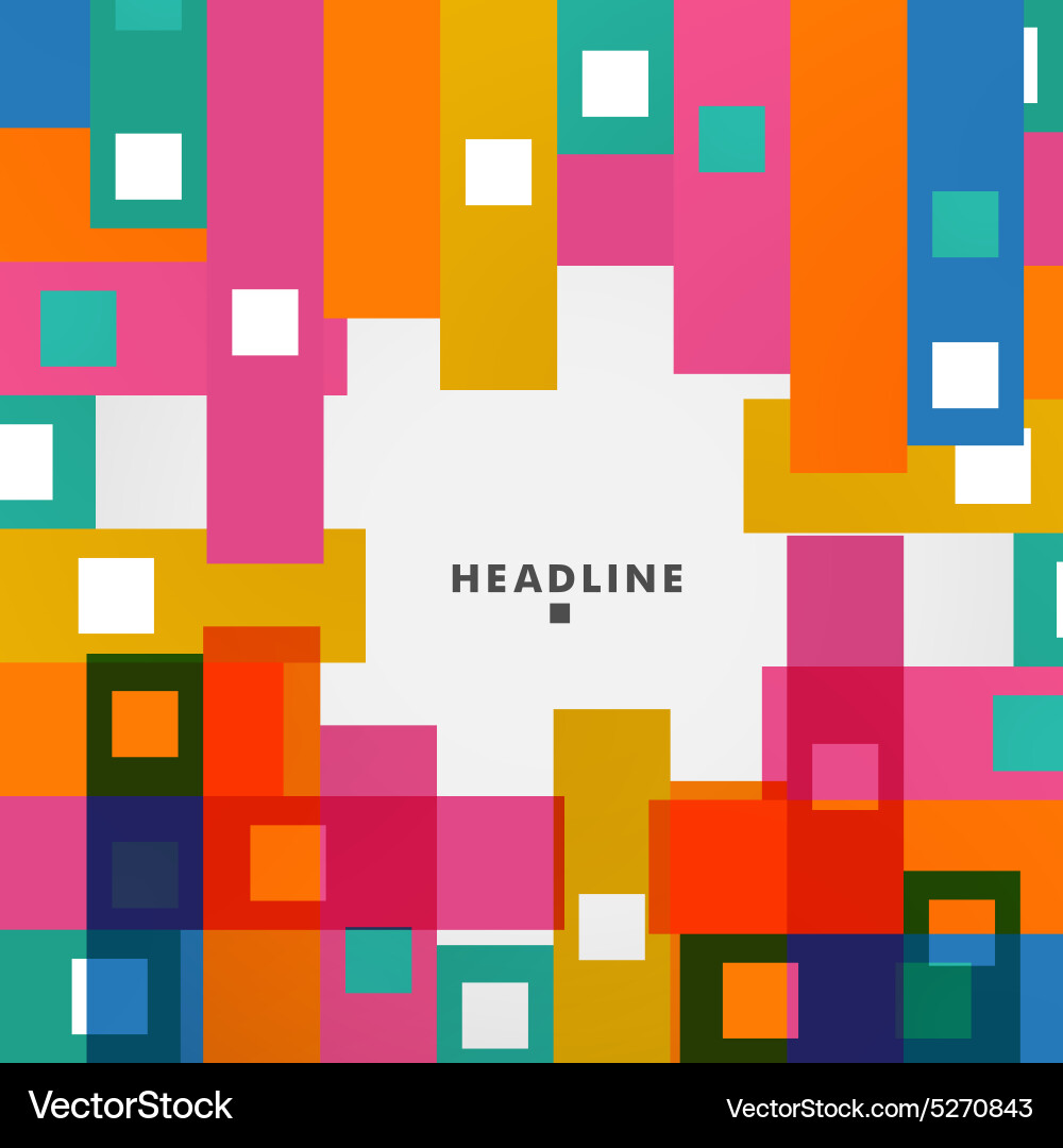 Abstract squares and lines Vector Image
