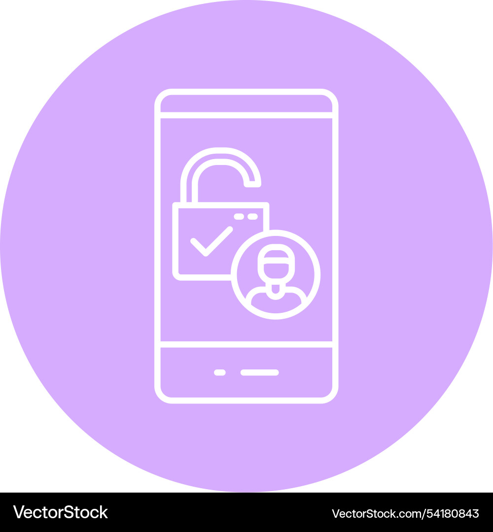 Access line circle icon Vector Image