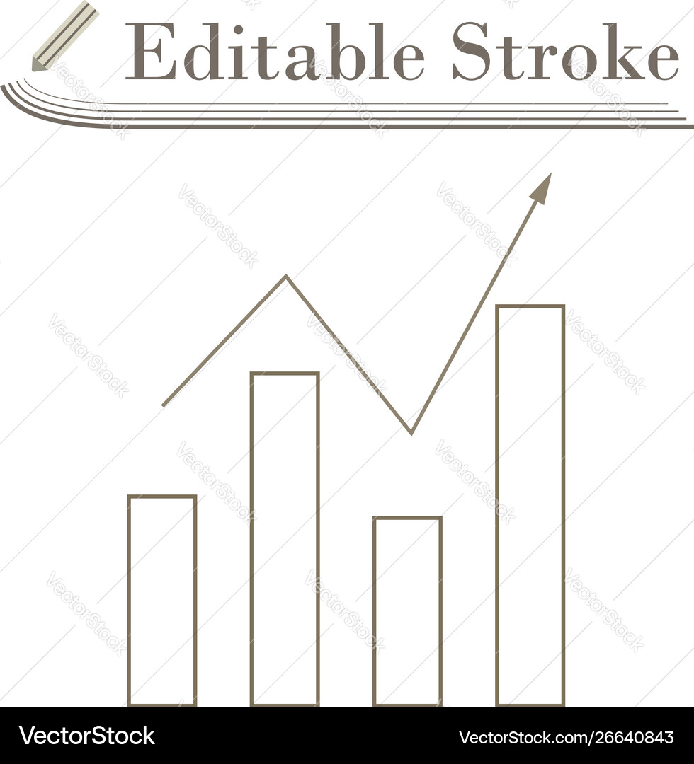 Analytics chart icon Analytics chart icon vector image