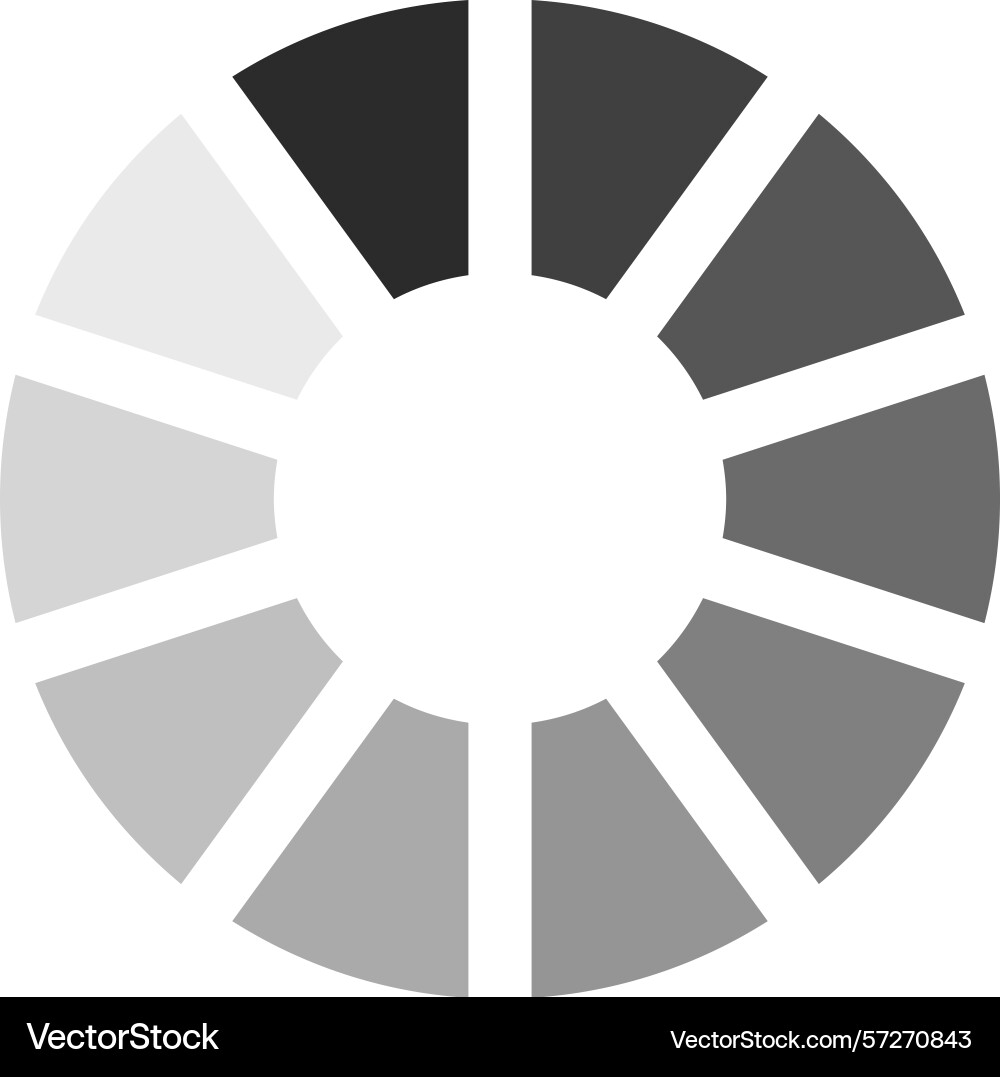 Circular progress bar or loading indicator Vector Image