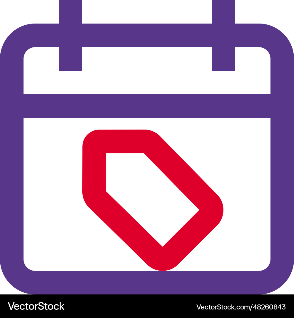 Discounted price released on a selective date Vector Image