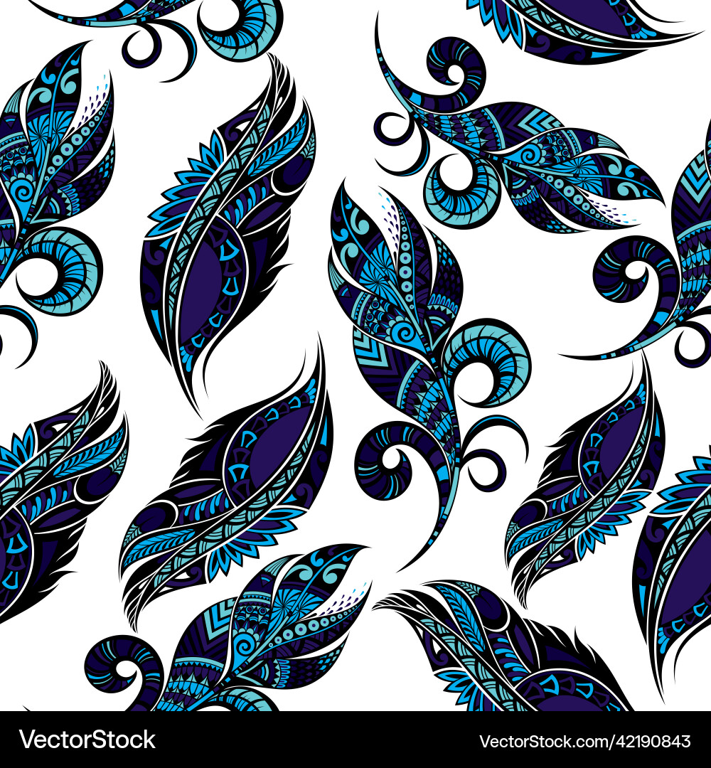 Feathers background Vector Image