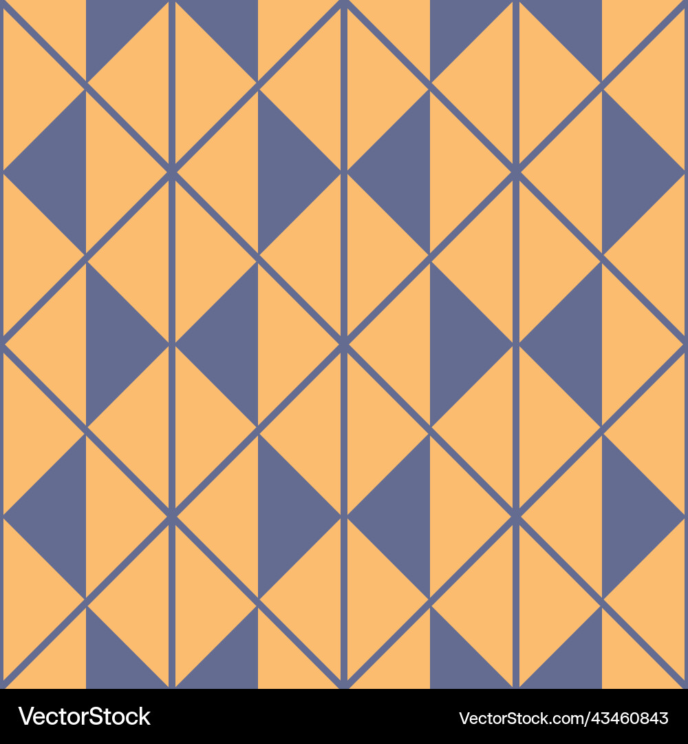 Geometry triangle shape seamless pattern yellow Geometry triangle shape seamless pattern yellow vector image