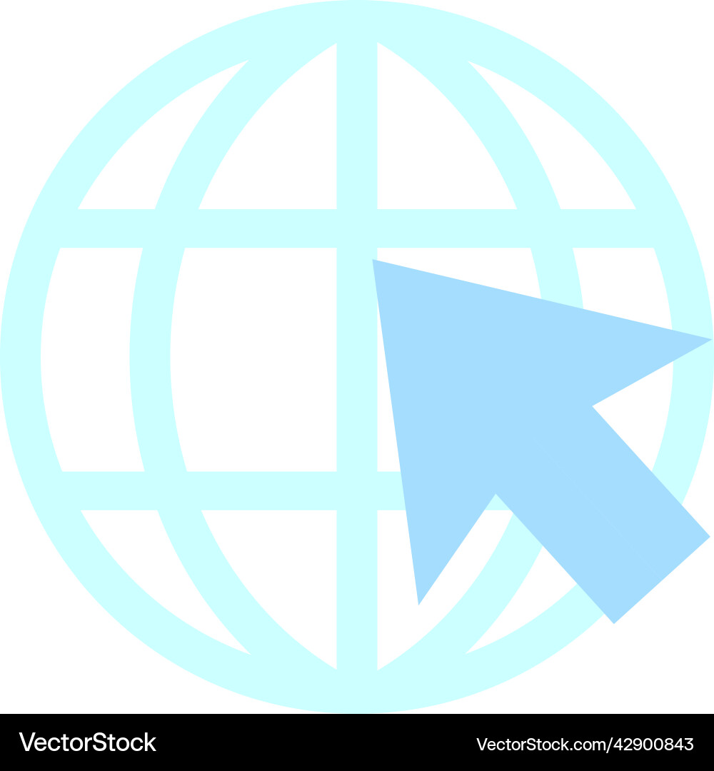 Global access to internet semi flat color object Global access to internet semi flat color object vector image