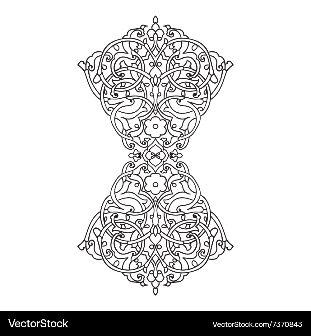 Hand drawing entangle element Vector Image