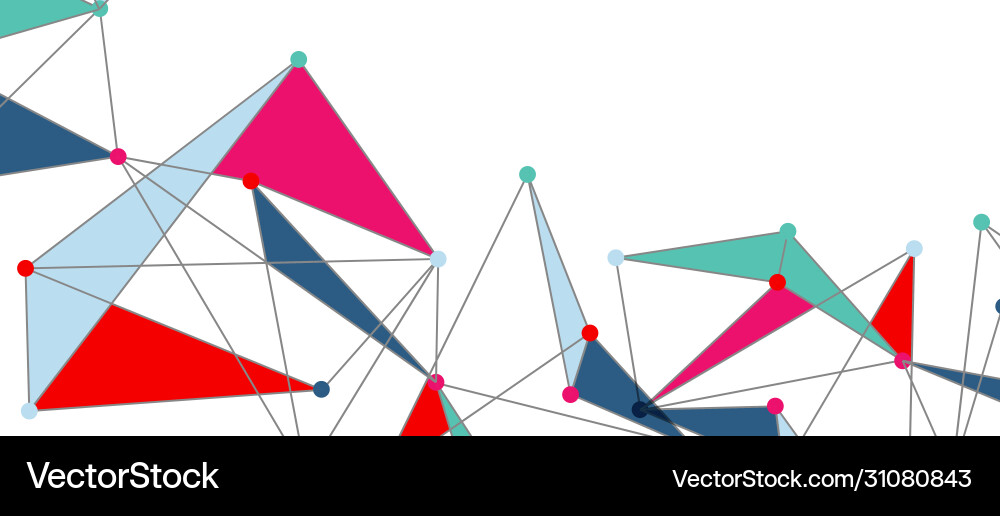 Line points connections triangular technology Line points connections triangular technology Vector Image