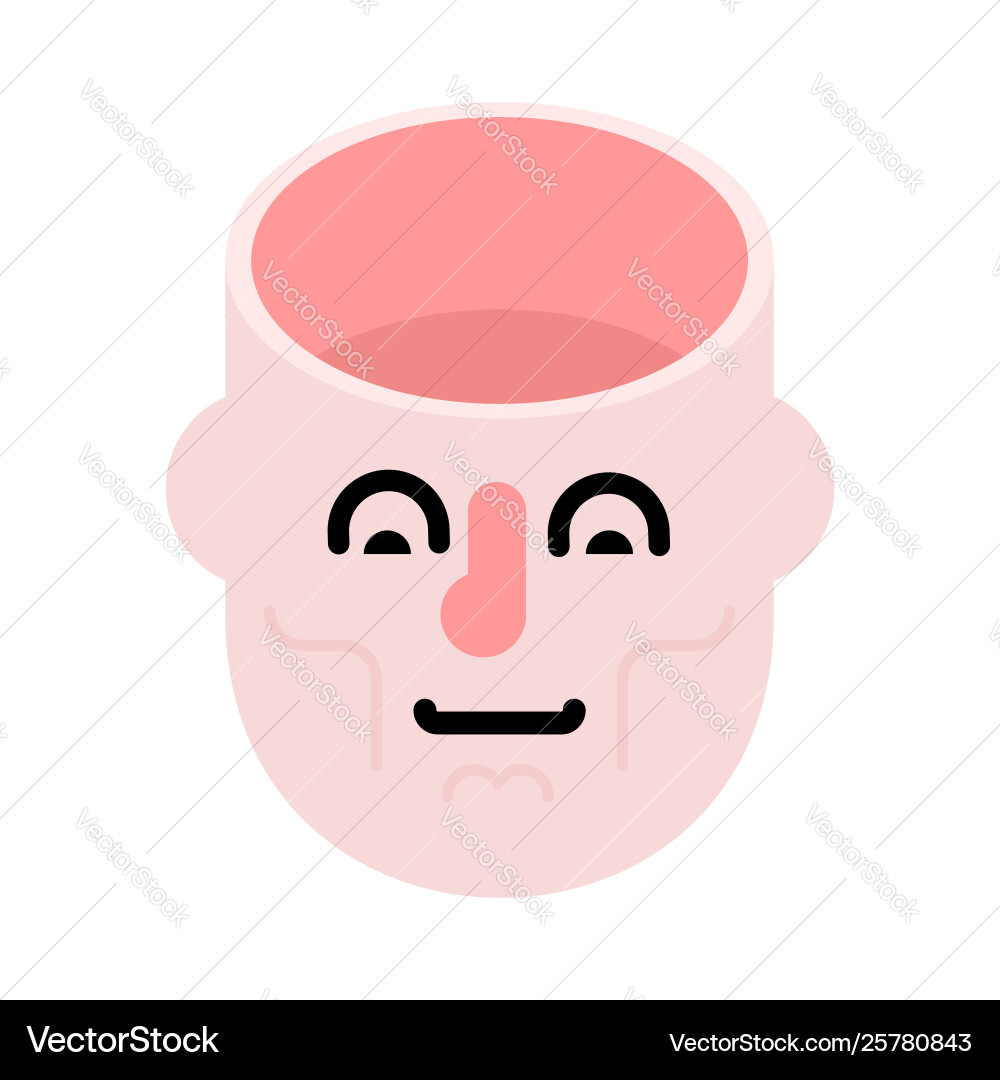 Open head empty part body Open head empty part body vector image