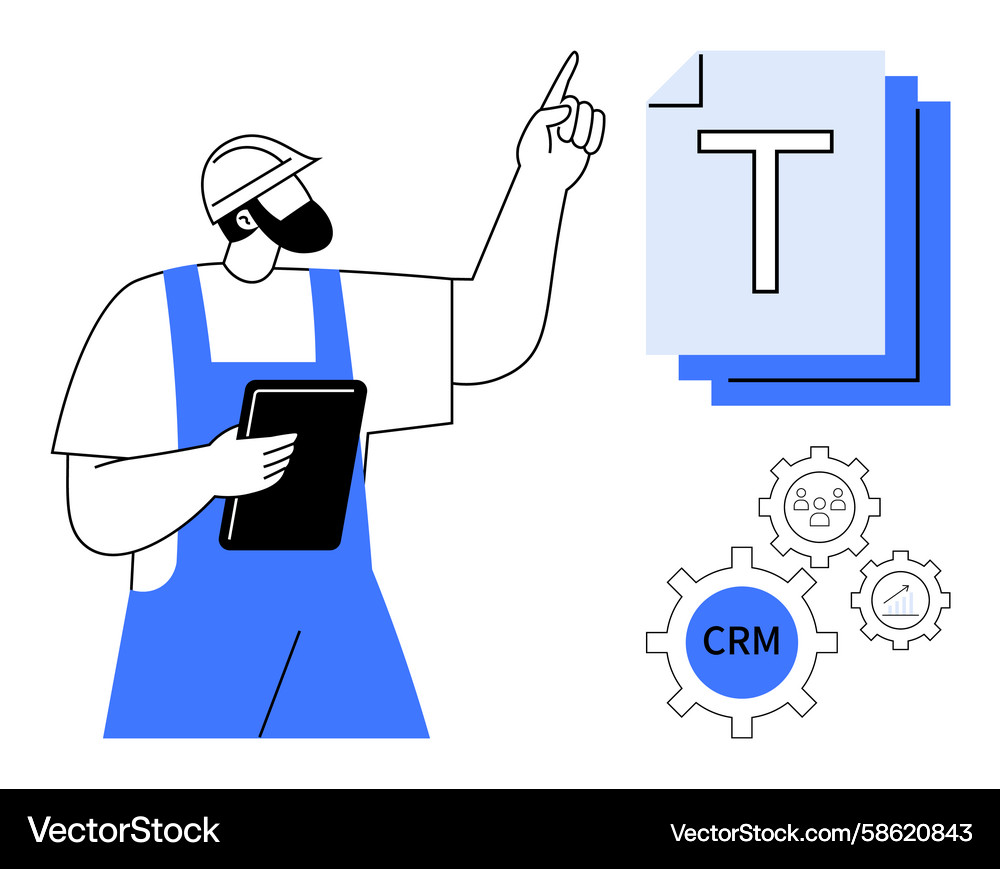 Project Management Workflow Vector Image