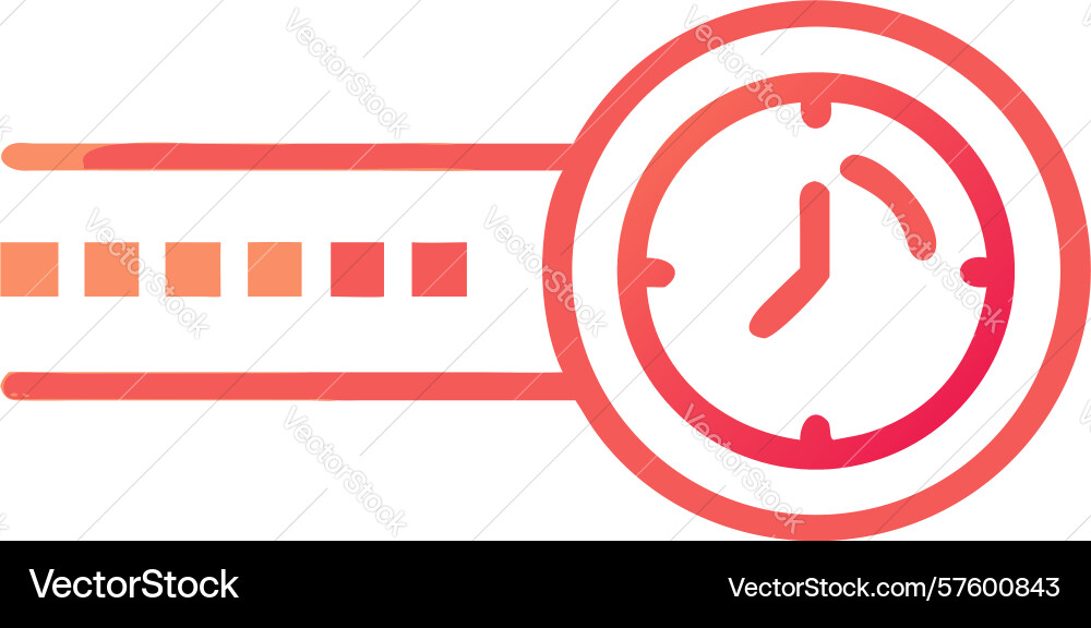 Road speed limit icon with dashed line design vector image