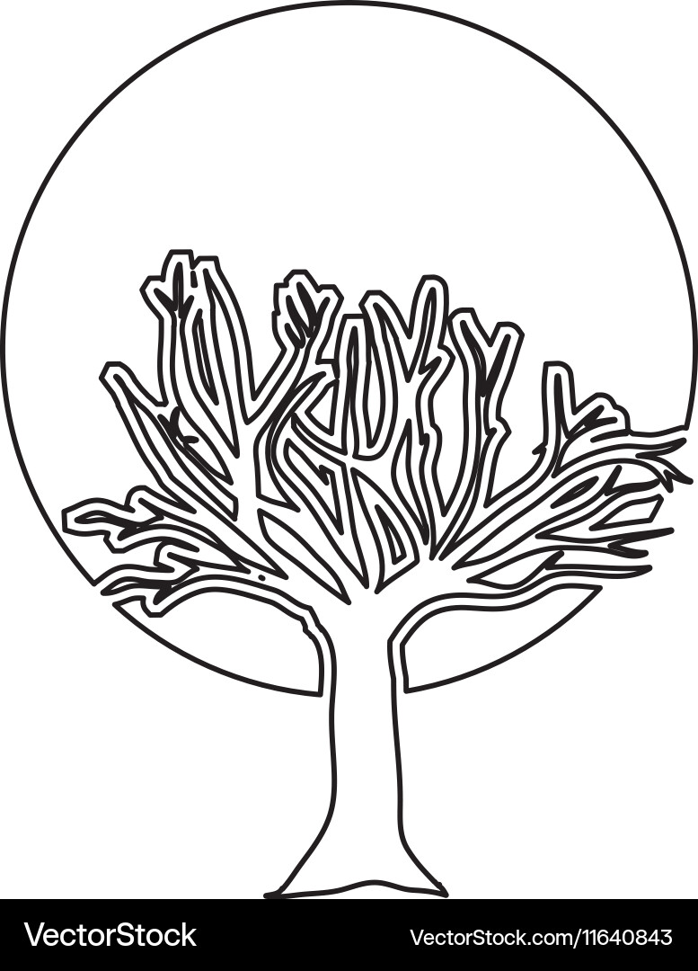 Tree abstract icon image Vector Image
