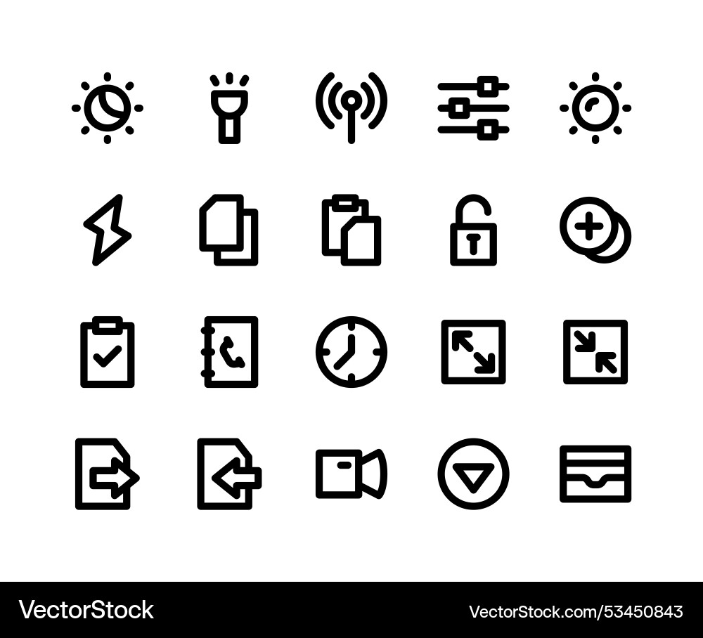 User interface icons User interface icons vector image