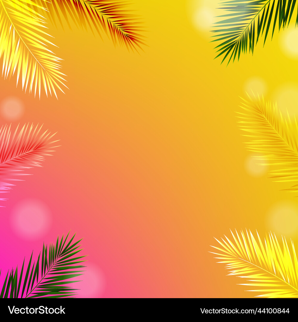 Banner mit tropischen Strandblättern Banner mit tropischen Strandblättern vektorbild