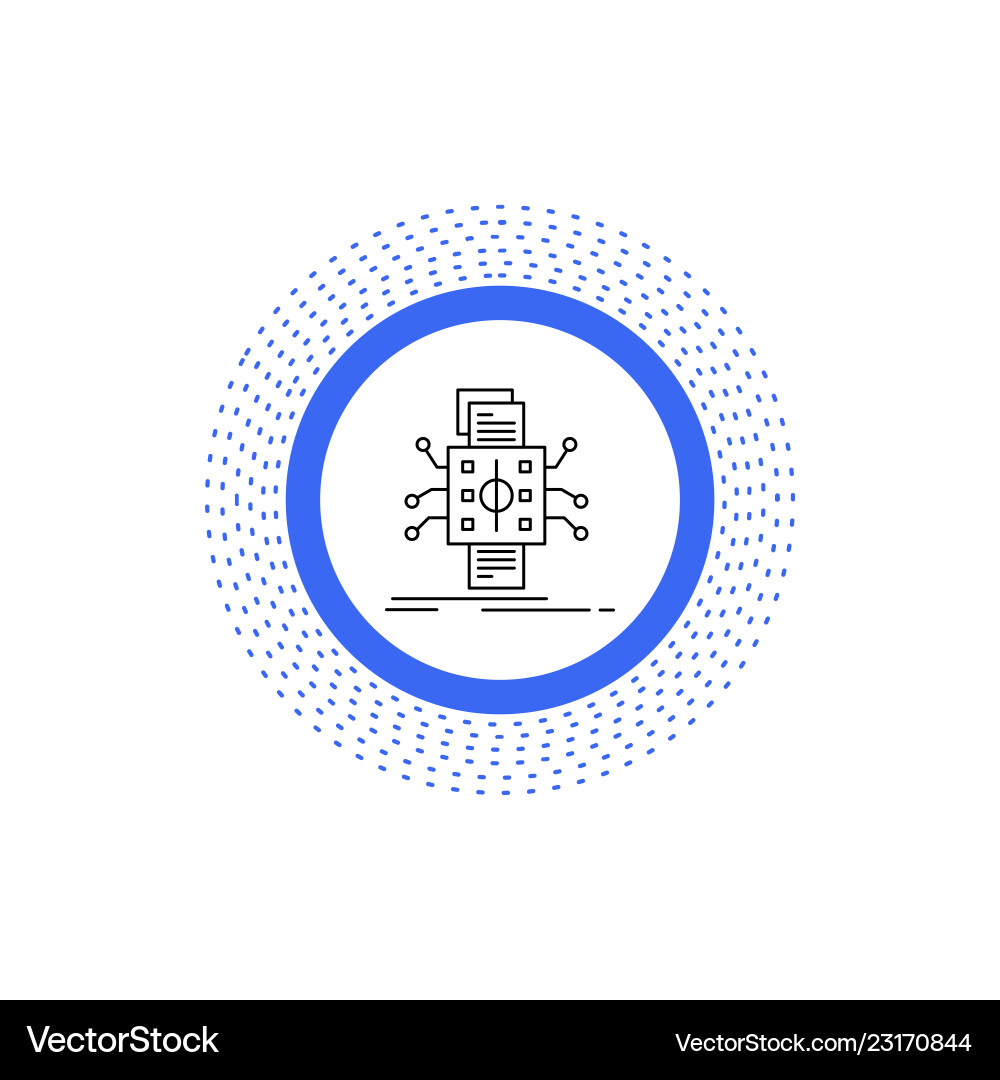 Data Analysis Reporting Line vector image