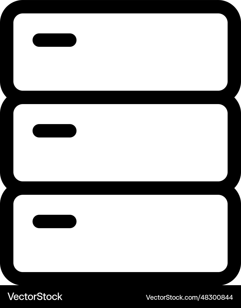 Database icon Database icon vector image