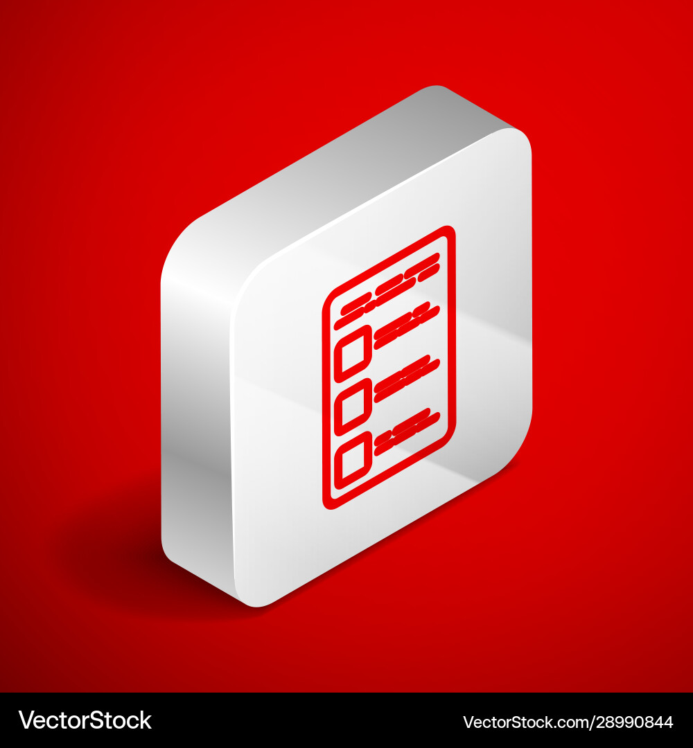 Isometric line create account screen on mobile vector image