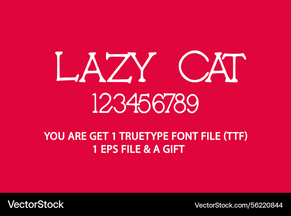 Lazy cat Vector Image