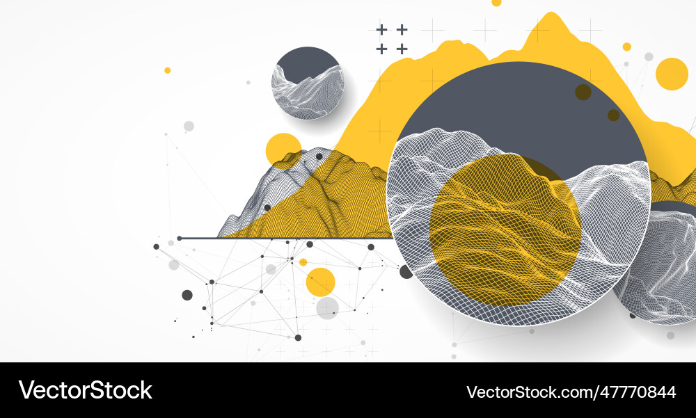 Modern science technology abstract background Modern science technology abstract background Vector Image