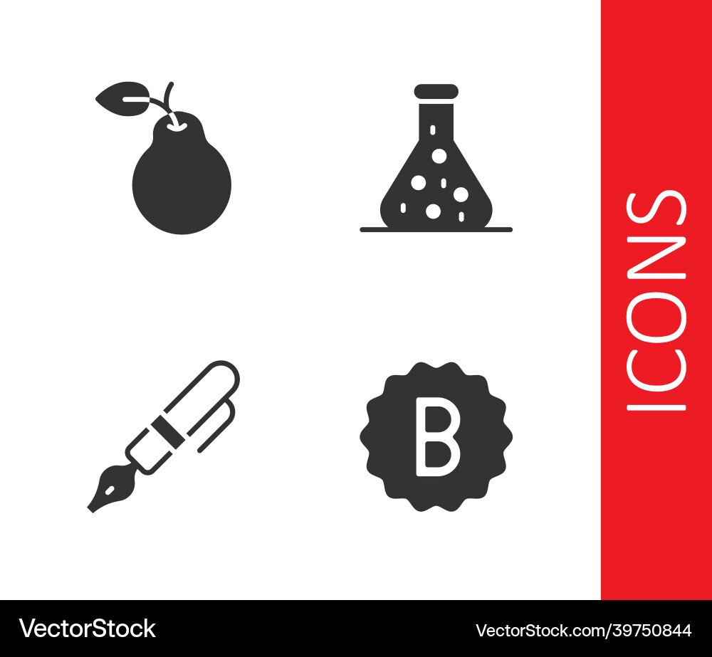 Set exam paper with incorrect answers pear Set exam paper with incorrect answers pear Vector Image