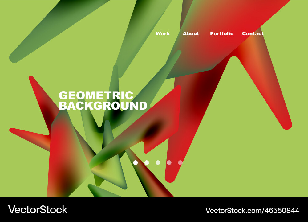 Shards shape composition abstract background web vector image