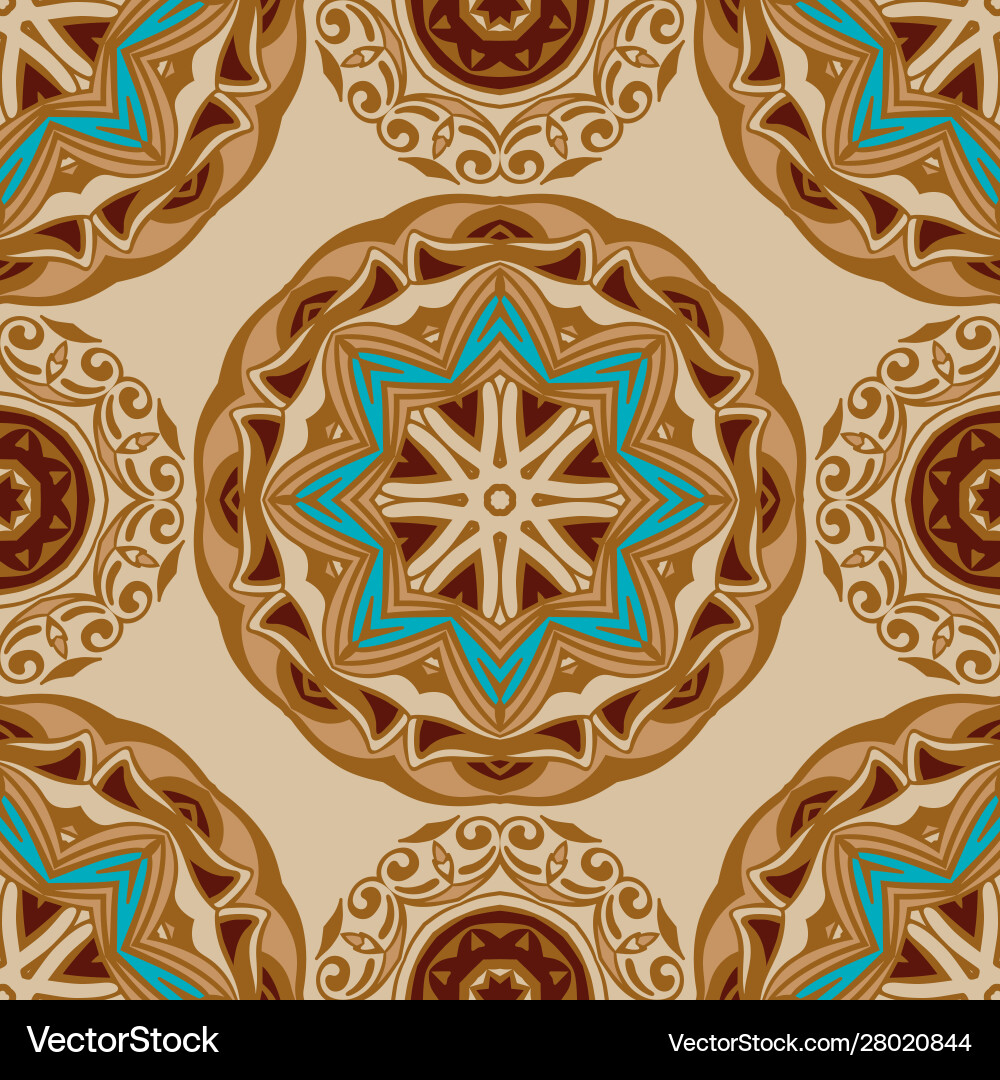Tiled ethnic pattern for fabric abstract Tiled ethnic pattern for fabric abstract vector image