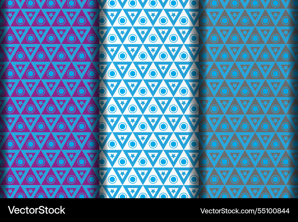 Triangle pattern design vector image