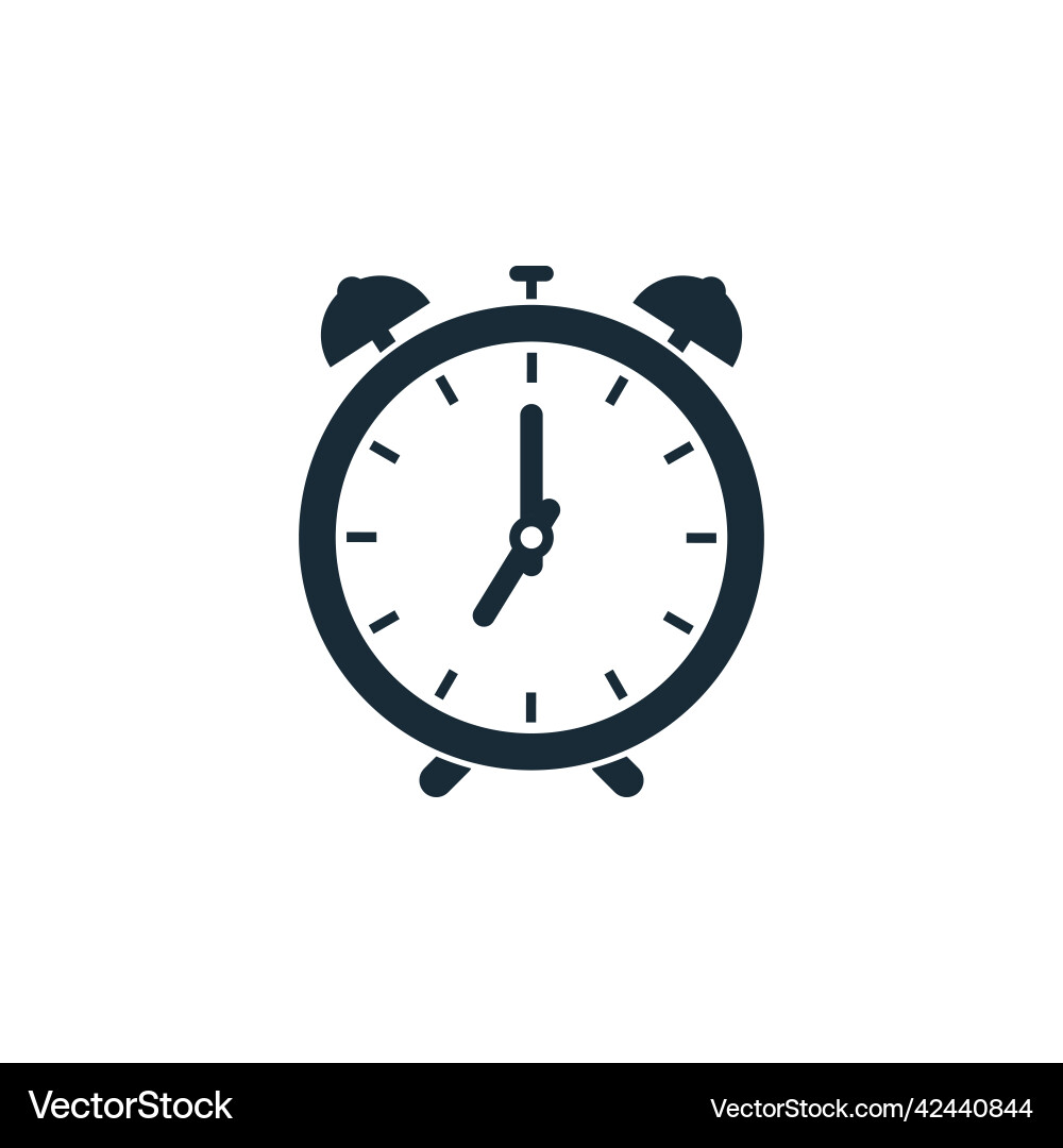 Uhr- oder Alarmsymbol-Designvorlage Uhr- oder Alarmsymbol-Designvorlage vektorbild