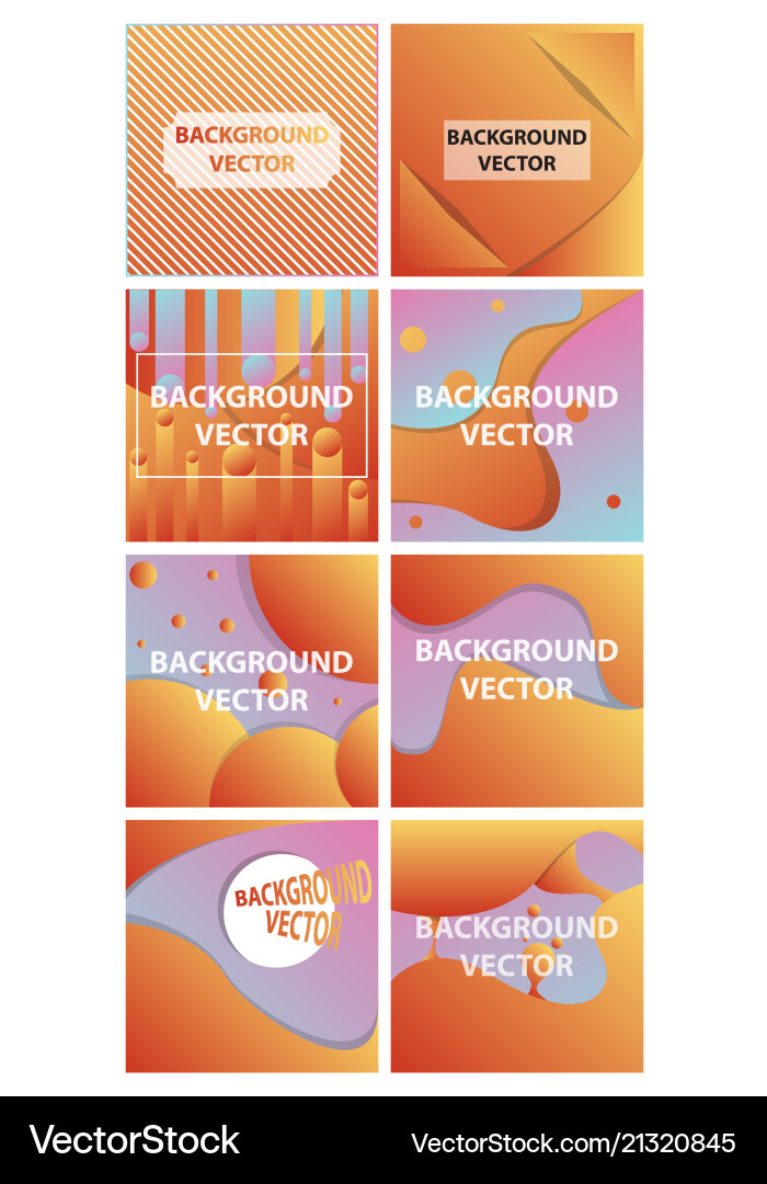 Abstract background set art template design vector image