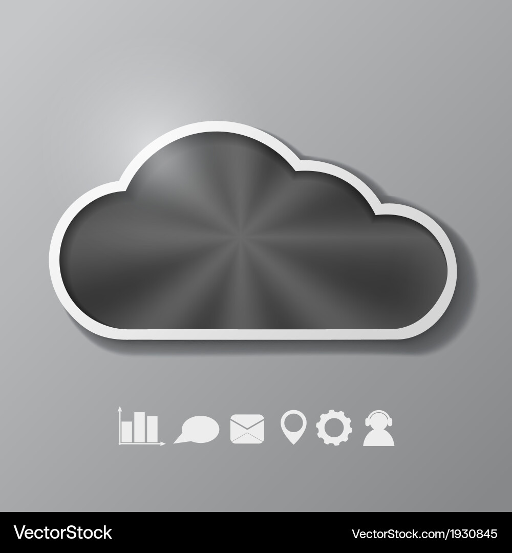 Abstract background with a metallic cloud Vector Image