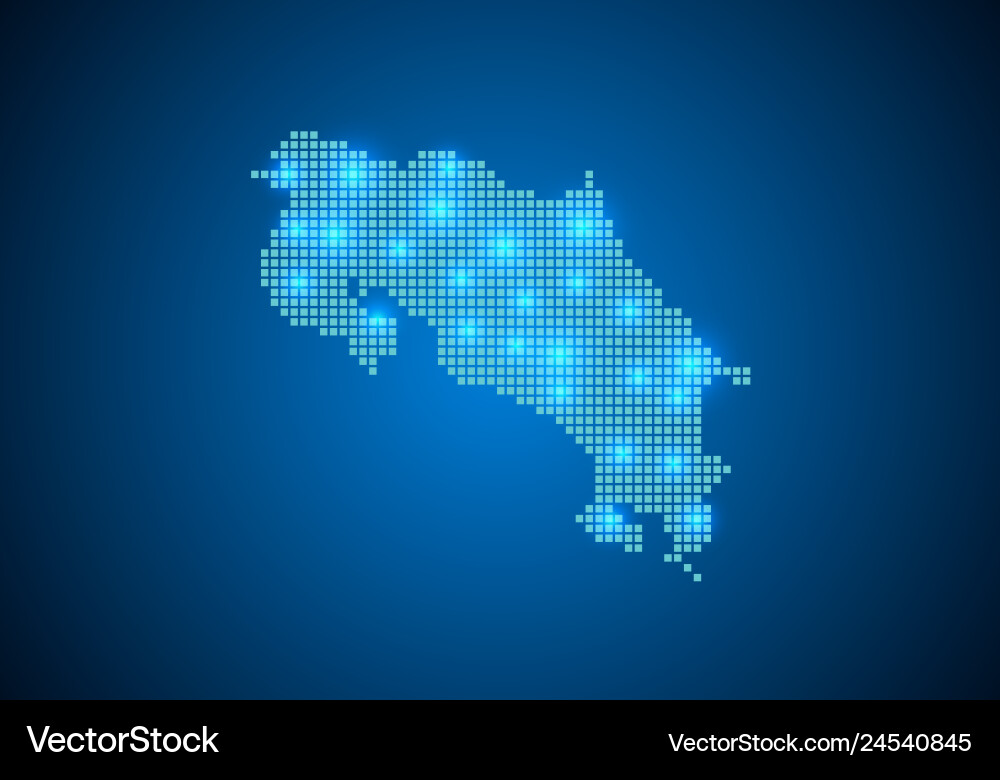 Abstract blue background with map internet line Vector Image
