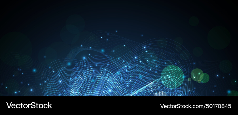 Abstract data background futuristic technology vector image
