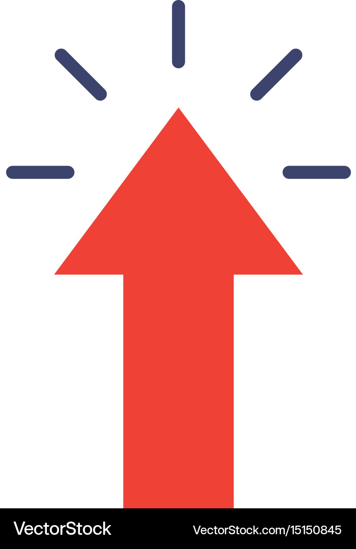 Arrow pointer isolated icon vector image