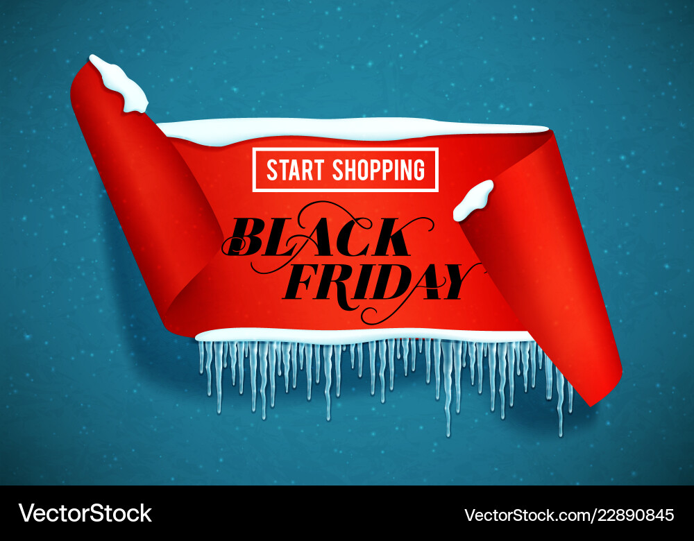 Black friday sale poster with handdrawn lettering Black friday sale poster with handdrawn lettering vector image
