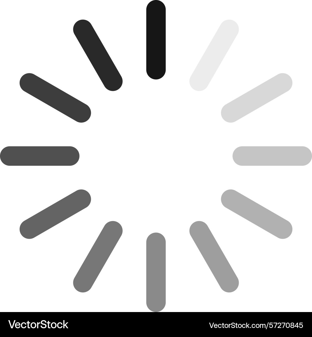 Circular progress indicator featuring segments Circular progress indicator featuring segments vector image
