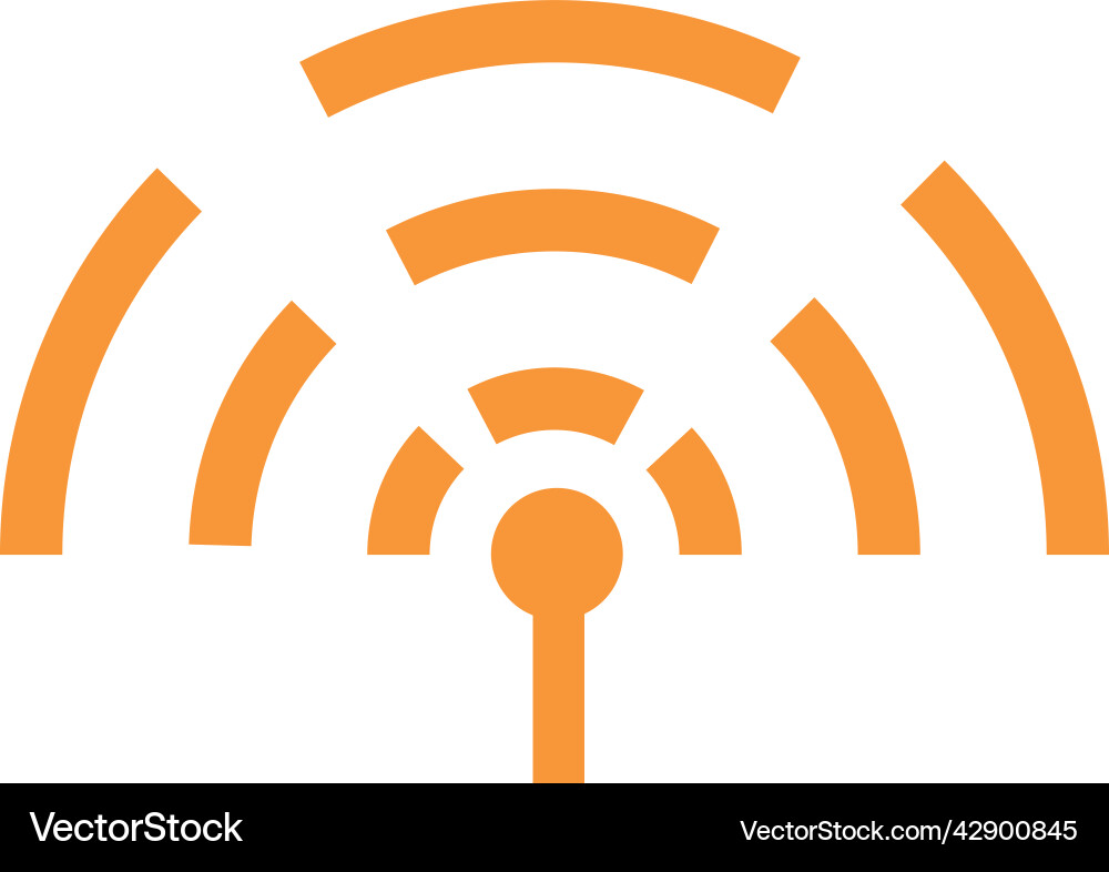 Internet connection sharing semi flat color object Internet connection sharing semi flat color object vector image