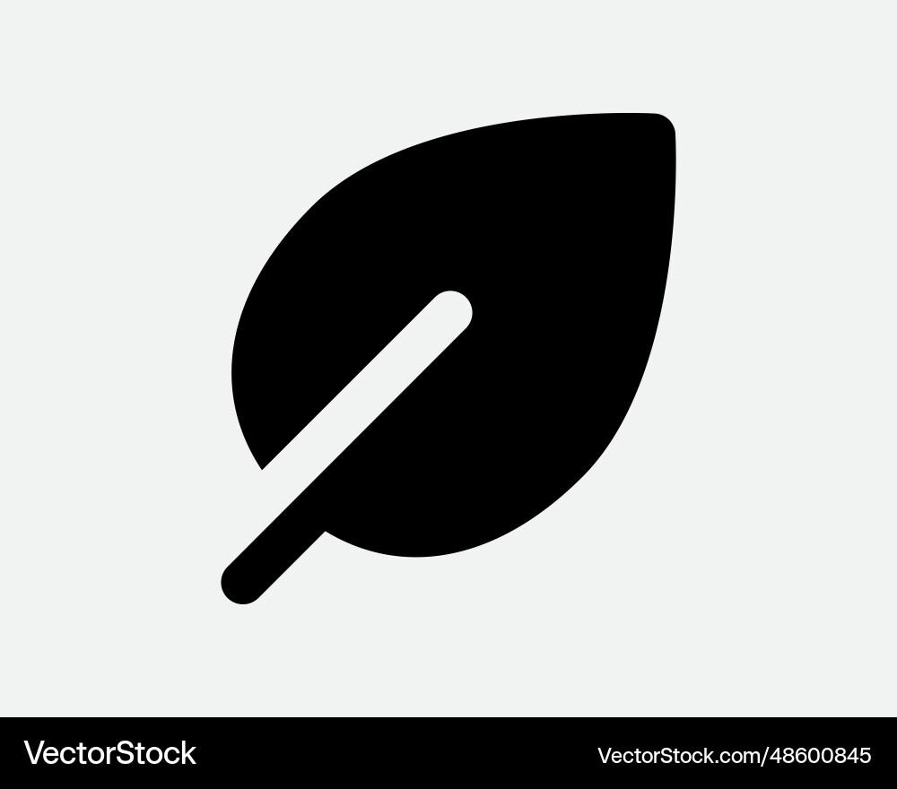 Leaf icon nature fall autumn eco green organic art Leaf icon nature fall autumn eco green organic art vector image
