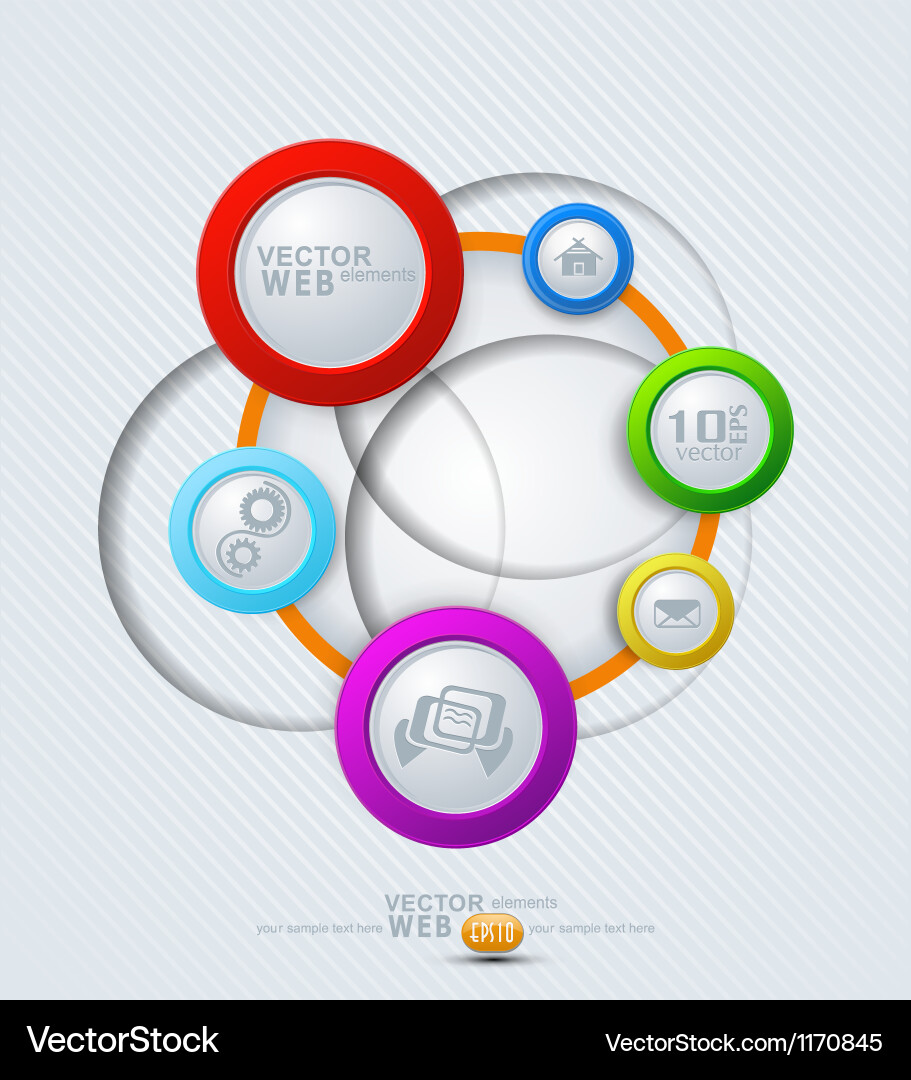 Modern Web Elements vector image