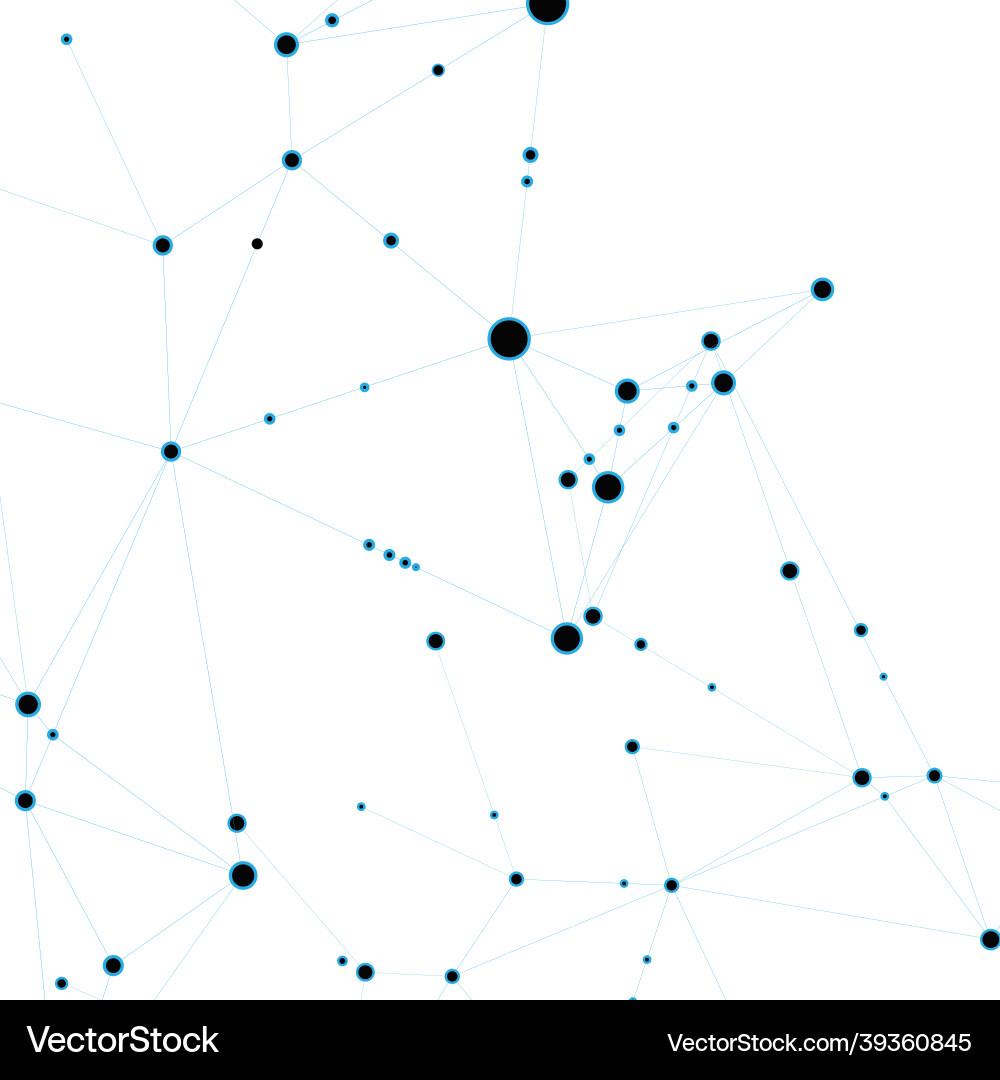 Polygonal abstract background with connected line Vector Image