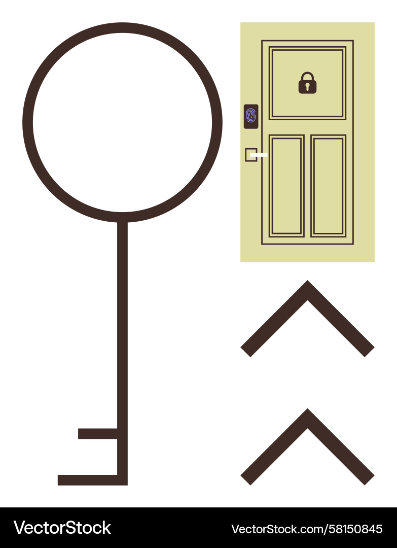 Secure Access Pathway Vector Image