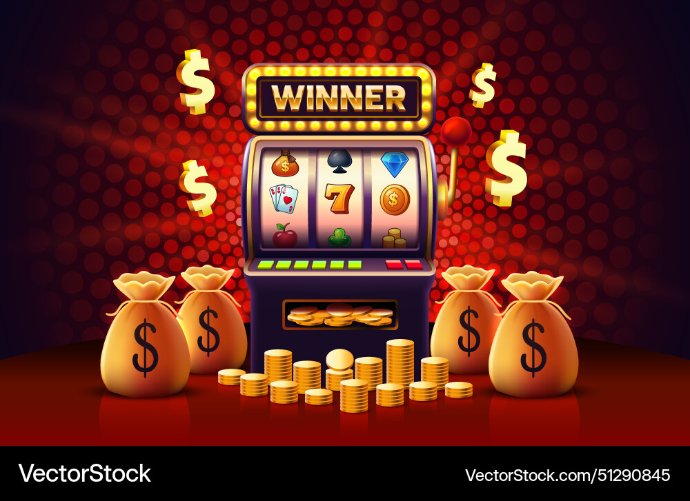 Winner Slots Maschine Casino Jackpot Vermögen gewinnen Winner Slots Maschine Casino Jackpot Vermögen gewinnen vektorbild