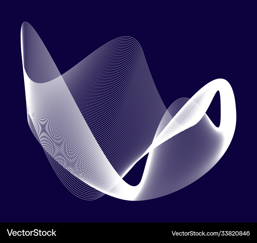 Abstract linear design element Vector Image