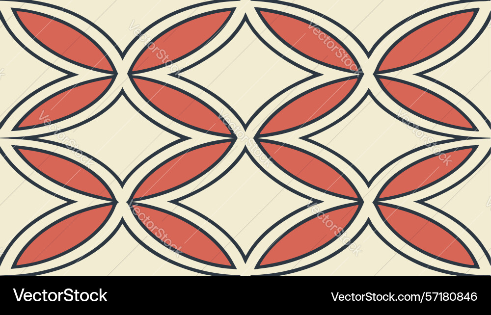 Abstract overlapping ovals pattern modern vector image