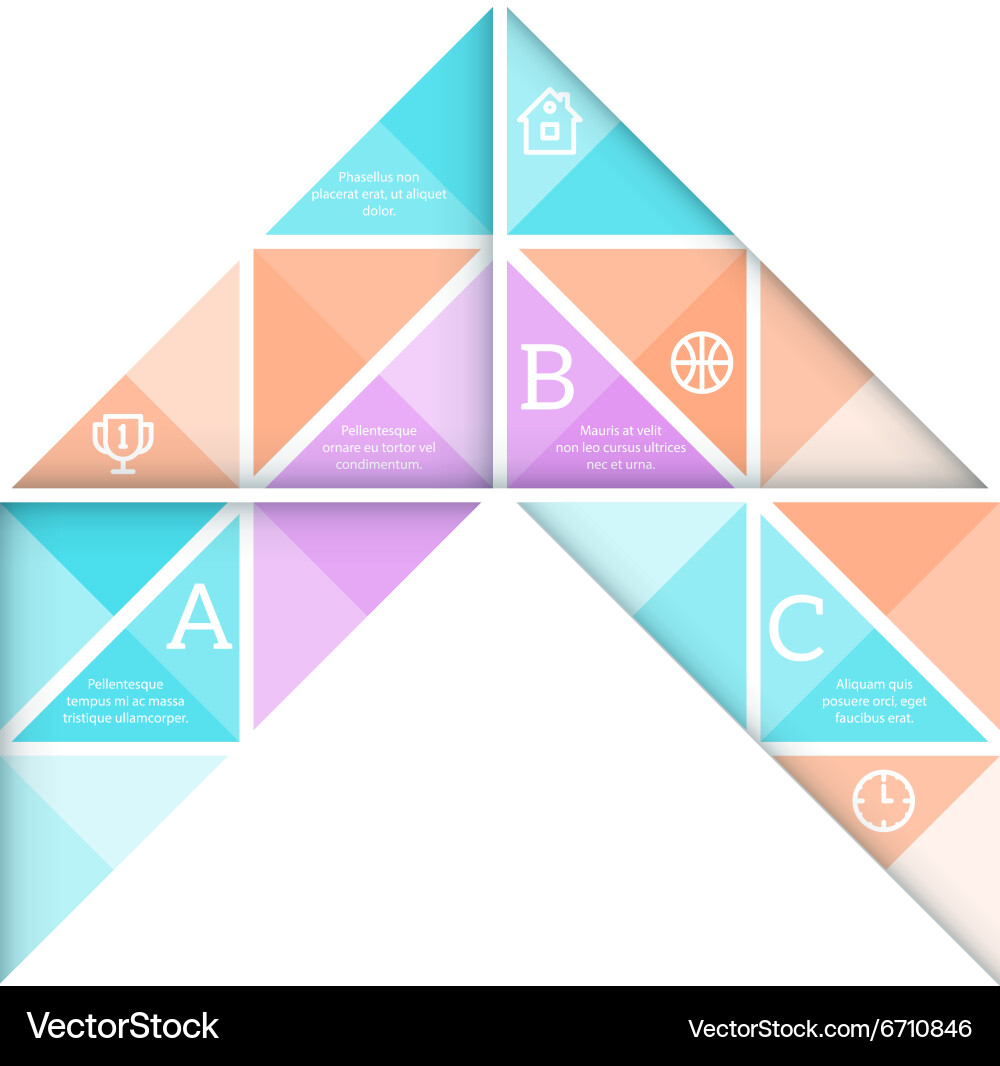 Abstract triangle background vector image